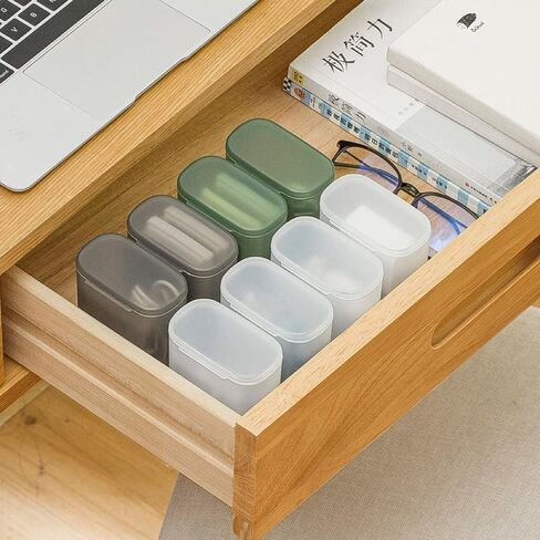 ANNEBAZAAR 2PCS Dustproof Portable Cable Storage Transparent Box for Cable Wire Organizer (Gray) in Saudi Arabia