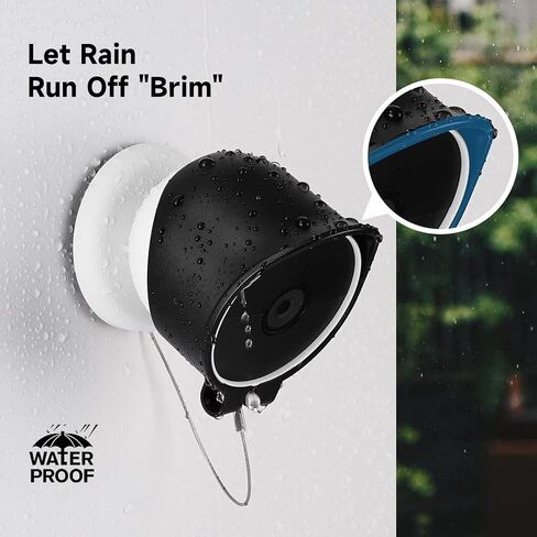 حامل مضاد للسرقة من آيوتو لكاميرا جوجل نيست (البطارية)، غطاء مقاوم للماء مع سلسلة أمان مضادة للسقوط مناسبة للاستخدام في الهواء الطلق، أبيض in Kuwait