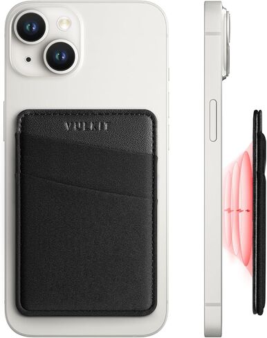 محفظة هاتف مغناطيسية VULKIT لـ MagSafe - RFID Blocking - محفظة حامل بطاقات لسلسلة iPhone 15/14/13/12 وحافظة هاتف مع MagSafe in Kuwait