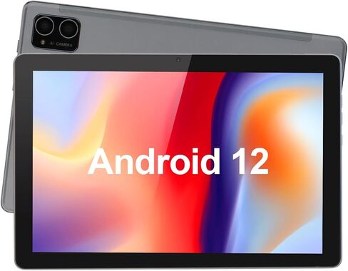 C idea 10 inch Tablet,Android 12.0 Big Smart Tablet 6GB+64GB Storage 5MP+8MP Cameras 6000mAh Long Time Battery 800x12800 Scratch-Resistant IPS HD Touchscreen Tablet PC (Grey) in Kuwait