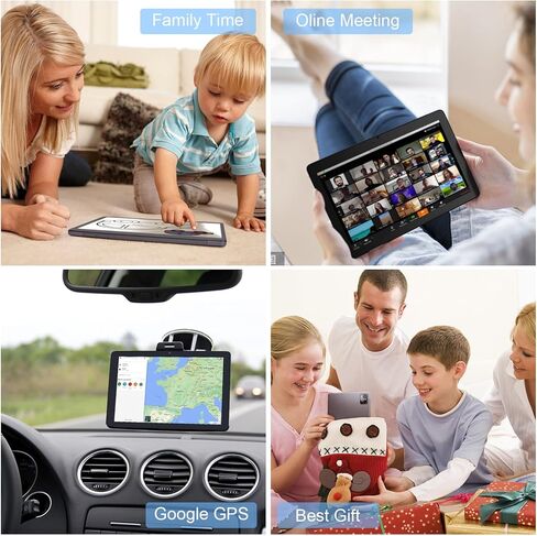 C idea 10 inch Tablet,Android 12.0 Big Smart Tablet 6GB+64GB Storage 5MP+8MP Cameras 6000mAh Long Time Battery 800x12800 Scratch-Resistant IPS HD Touchscreen Tablet PC (Grey) in Kuwait