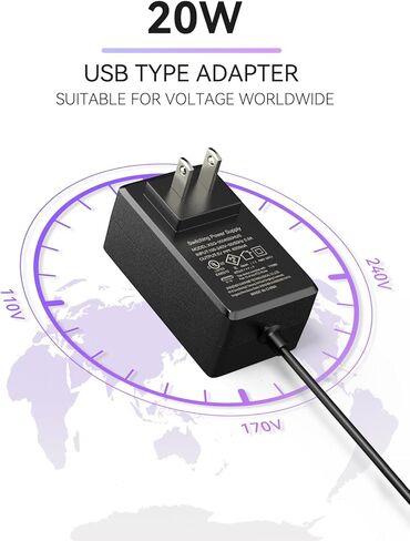 Smraza 5V 4A 20W مزود طاقة متوافق مع Raspberry Pi 4 Model B 8GB 4GB 2GB 1GB، مصدر طاقة من النوع C مع مفتاح تشغيل/إيقاف ومحول USB صغير لـ Raspberry Pi 3 B+ 3B in Kuwait