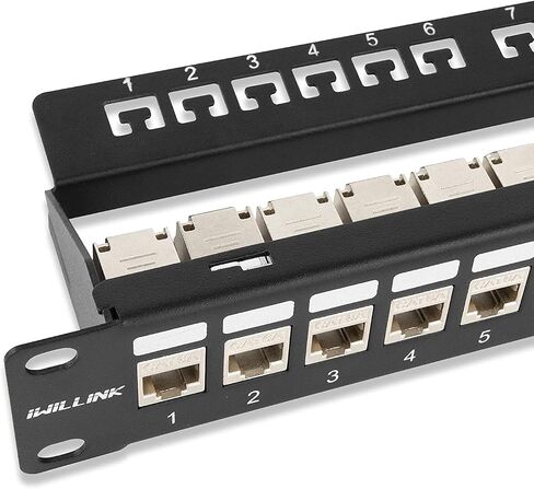 iwillink 25 حزمة RJ45 محمية cat6A كيستون جاك، 180 درجة بدون أدوات الإسكان سبائك الزنك كيستون جاك in Kuwait