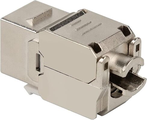 iwillink 25 حزمة RJ45 محمية cat6A كيستون جاك، 180 درجة بدون أدوات الإسكان سبائك الزنك كيستون جاك in Kuwait