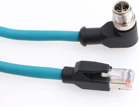 Cognex Industrial Ethernet M12 X-Type to RJ45 high-Flex Cable in Saudi Arabia