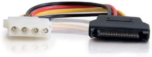 C2G 03164 One 5.25 Inch to One 3.5 Inch with One 5.25 Inch Internal Power Y-Cable, Multi-Color (10 Inch) (Pack of 2) in Kuwait