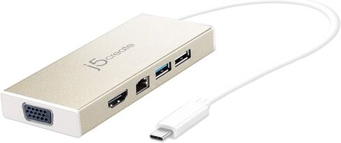 جيه 5 كريت قاعدة شحن USB 3.1 نوع سي صغيرة وظيفية بالكامل JCD376 مع USB 3.0، USB 2.0، HDMI، VGA، ايثرنت in Saudi Arabia