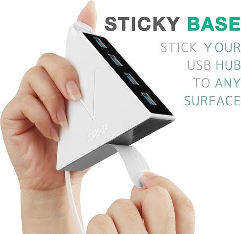 جوي راكين موزع USB 3.0 بـ4 منافذ مع كيبل ممتد بطول 2 قدم من فلاينج في هاب، منافذ USB اضافية للاجهزة مثل Xbox One وPS4 وPS5 وماك واللابتوب والكمبيوتر المكتبي in Kuwait