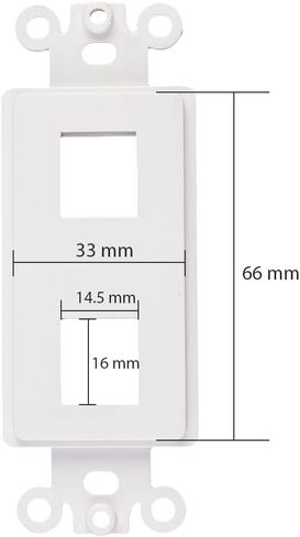 Chaosss &. Decorator Brush Passthrough, Brush Wall Plate Insert, 5 Pack White in Saudi Arabia