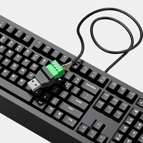 2Packs Solderless Type-A Terminal Block Connector,Portable Pluggable Solderless Male Adapter,USB 2.0 Breakout Baord,Type A Repair Kit fo USB Cable in Kuwait