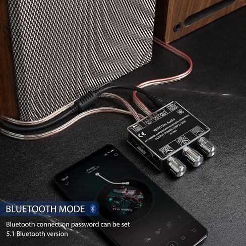 لوحة مضخم طاقة بلوتوث E30H 2.1 قناة، تدعم تغيير اسم البلوتوث وكلمة المرور، لوحة مضخم صوت بلوتوث DC12V-24V لمكبر صوت بلوتوث DIY (XY-E30H مع مصدر طاقة 12 فولت/5 أمبير تيار مستمر) in Kuwait