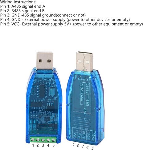 USB إلى RS232 RS485 محول المنفذ التسلسلي، محول الكابل ثنائي الاتجاه نصف الملحقات الصناعية المزدوجة (USB إلى RS485) in Saudi Arabia