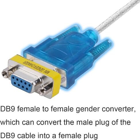 محول USB إلى تسلسلي RS232 DB9 من DKARDU، محول USB 2.0 إلى كابل تسلسلي 9 دبوس ذكر مع مجموعة شرائح كابل تحويل RS-232، Windows 10 8 7، قطعتان in Kuwait