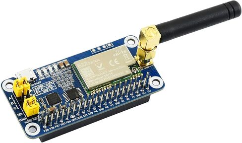قبعة SX1262 LoRa لـ Raspberry Pi 915 ميجا هرتز لنقل البيانات بنطاق تردد يصل إلى 5 كيلومتر، تدعم التكرار التلقائي لنقل إيقاظ أطول على الراديو، مفتاح اتصال استشعار الناقل اللاسلكي in Kuwait