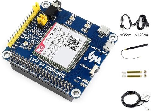 Waveshare SX1262 LoRa HAT لـ Raspberry Pi 915 ميجا هرتز لنقل البيانات بنطاق تردد يصل إلى 5 كيلومتر، يدعم التكرار التلقائي لنقل إيقاظ أطول على الراديو، مفتاح اتصال استشعار الناقل اللاسلكي in Saudi Arabia