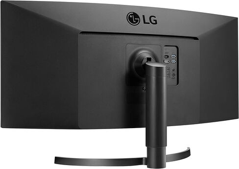 شاشة LG 34WN80C-B فائقة العرض مقاس 34 بوصة 21:9 منحنية WQHD (3440 × 1440) IPS، USB من النوع C (60W PD)، سلسلة ألوان sRGB 99%، تصميم بلا حدود تقريبًا من 3 جوانب، حامل قابل للتعديل للإمالة/الارتفاع - أسود in Kuwait