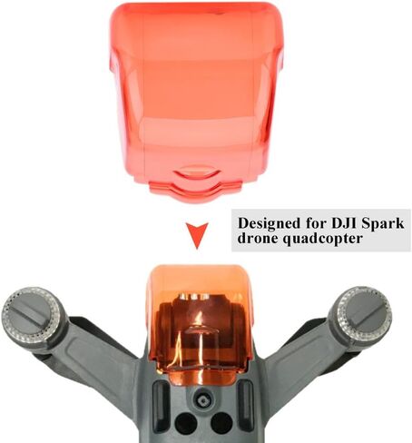 غطاء كاميرا جيمبال، غطاء حماية لعدسة جيمبال مقاومة للغبار لطائرة دي جي آي سبارك بدون طيار كوادكوبتر، غطاء جيمبال سبارك (أحمر) in Kuwait