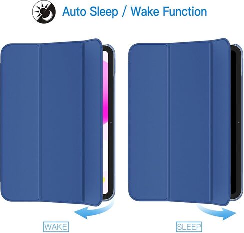 JETech Case for iPad 10 (10.9-Inch, 2022 Model, 10th Generation), Slim Stand Hard Back Shell Cover with Auto Wake/Sleep (Navy) in Saudi Arabia