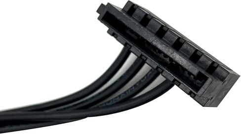 وصلة محول كابل طاقة ساتا صغير 4 دبابيس الى الزاوية اليمنى 15 دبوس للوحة الام من يوكيتي (قطعتان) in Kuwait