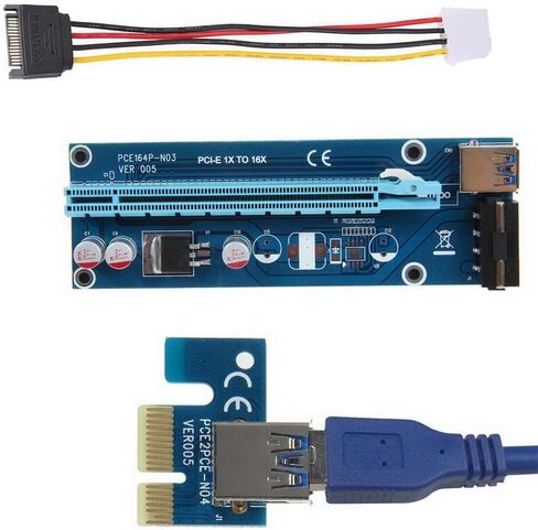 محول بطاقة موسع USB3.0 PCI Express 1x إلى 16x محول بطاقة رفع موسع W/كابل in Saudi Arabia
