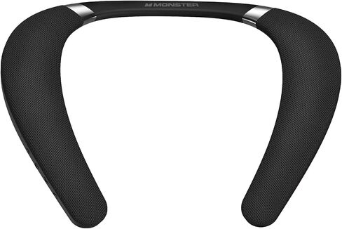 مكبر صوت بلوتوث Monster Boomerang، مكبر صوت لاسلكي يمكن ارتداؤه، مكبر صوت محمول ووقت تشغيل 12 ساعة، مقاوم للماء IPX7، مكبر صوت للرقبة صوت ستيريو ثلاثي الأبعاد حقيقي، للمنزل الرياضي في الهواء الطلق، أسود in Kuwait