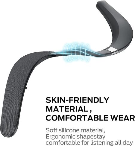 مكبر صوت بلوتوث Monster Boomerang، مكبر صوت لاسلكي يمكن ارتداؤه، مكبر صوت محمول ووقت تشغيل 12 ساعة، مقاوم للماء IPX7، مكبر صوت للرقبة صوت ستيريو ثلاثي الأبعاد حقيقي، للمنزل الرياضي في الهواء الطلق، أسود in Kuwait