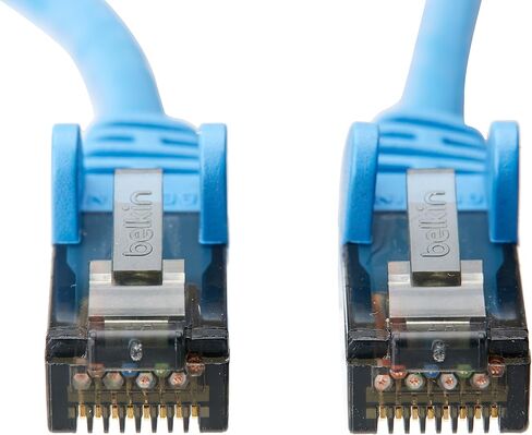 كابل توصيل Belkin CAT6 بطول 15 قدم Snagless (أزرق) (عبوة من قطعتين) in Kuwait