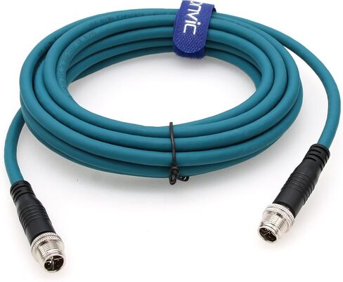 كابل إيثرنت Eonvic M12 X-Code Cat6 8 مواضع عالية المرونة وكابل شبكات جيجابت إيثرنت الصناعية للتطبيقات الصناعية (50 سم) in Kuwait