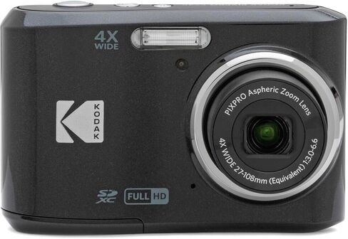 حزمة الكاميرا الرقمية Kodak Pixpro FZ45، تتضمن: بطاقة ذاكرة SanDisk سعة 32 جيجابايت، بطاريات احتياطية، حقيبة كاميرا ذات هيكل صلب وقارئ بطاقات (5 قطع) (أسود) in Kuwait
