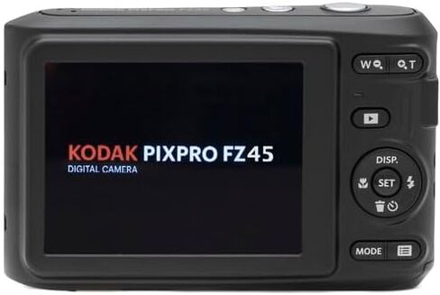 حزمة الكاميرا الرقمية Kodak Pixpro FZ45، تتضمن: بطاقة ذاكرة SanDisk سعة 32 جيجابايت، بطاريات احتياطية، حقيبة كاميرا ذات هيكل صلب وقارئ بطاقات (5 قطع) (أسود) in Kuwait