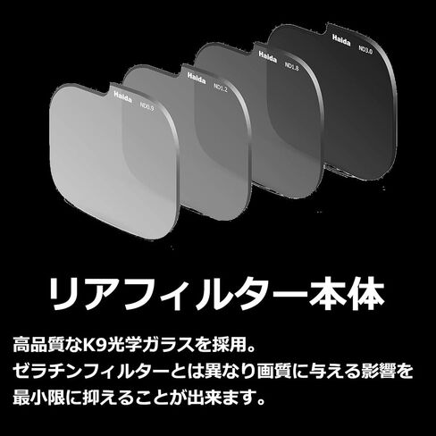 Haida HD4643 6972288553254 Rear Lens ND Filter Kit (ND0.9+1.2+1.8+3.0) for Sigma 14mm f/1.8 DG HSM Art, Canon EF, Colorless in Saudi Arabia