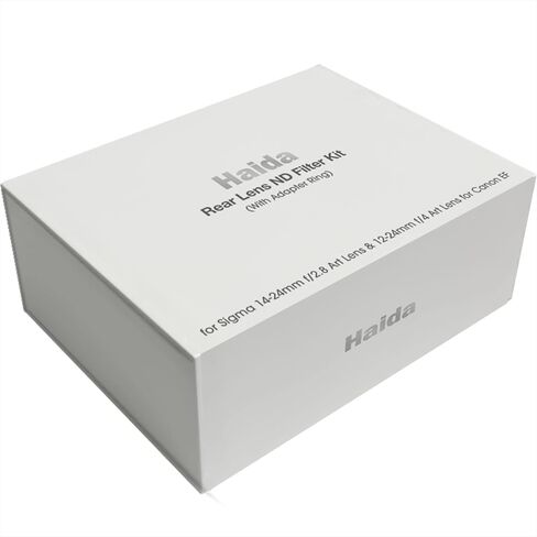 Haida HD4643 6972288553254 Rear Lens ND Filter Kit (ND0.9+1.2+1.8+3.0) for Sigma 14mm f/1.8 DG HSM Art, Canon EF, Colorless in Saudi Arabia