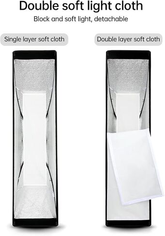 Godox FW60x90CM / 24"x36" Bowens Mount Strip Honeycomb Grid Softbox, Portable Softbox with Bowens Mount Speedring,Strip Soft Box with Grid for Studio Strobe Flash Portrait Product Photography in Saudi Arabia