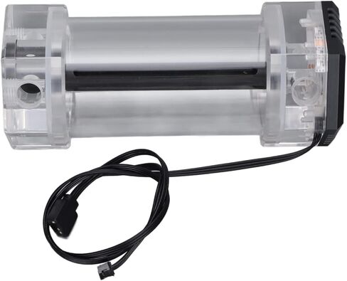 خزان تبريد مياه ASHATA، 196 مل شفاف RGB سبيكة ألومنيوم ألومنيوم G1/4 خيط مبرد مياه PC، خزان مياه أكريليك لنظام تبريد مياه الكمبيوتر in Kuwait