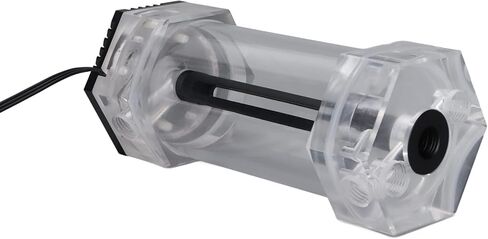 خزان تبريد مياه ASHATA، 196 مل شفاف RGB سبيكة ألومنيوم ألومنيوم G1/4 خيط مبرد مياه PC، خزان مياه أكريليك لنظام تبريد مياه الكمبيوتر in Kuwait