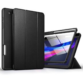 حافظة SURITCH لهاتف Samsung Galaxy Tab S6 Lite 10.4 بوصة، [واقي شاشة مدمج] [حامل قلم رصاص] [نوم/تنبيه تلقائي] حافظة جلدية خفيفة الوزن غطاء ذكي لكامل الجسم مع حامل مغناطيسي ثلاثي الطي أزرق in Kuwait