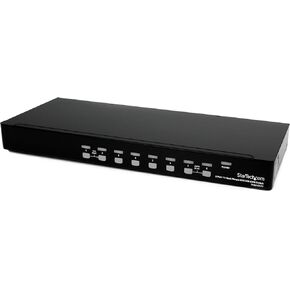 StarTech.com 8 Port 1U Rackmount DVI USB KVM Switch - USB DVI KVM Switch - DVI KVM Switch - USB KVM Switch (SV831DVIU), Black in Kuwait