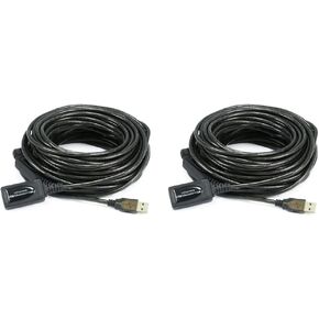 كابل Monoprice USB 2.0 ذكر إلى أنثى تمديد/مكرر نشط - يُستخدم مع بلاي ستيشن، وXbox، وKinenct، وOculus VR، ومحرك فلاش USB، وقارئ البطاقات، والقرص الصلب، ولوحة المفاتيح، والطابعة، والكاميرا، 32 قدمًا in Kuwait