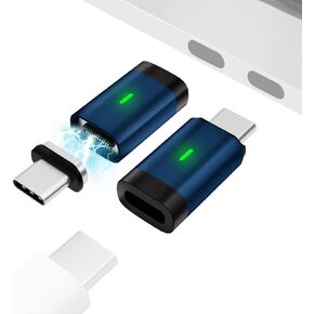 محول SHEEAST المغناطيسي USB C مستقيم 2 حزمة 24 دبوس 100 واط USB C محول مغناطيسي شحن سريع 8K @ 60 هرتز 40 جيجا بايت في الثانية لنقل البيانات USB3.1 in Kuwait