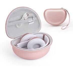 Case for Beats Solo3 /Solo 4 On-Ear Headphones, Portable Travel Hard Shell Storage Bag (Rose Gold) in Kuwait
