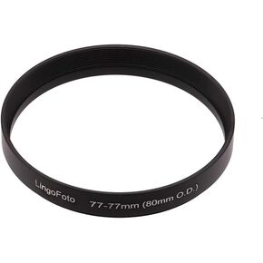 Front Step Up Ring 77 mm to 80mm Lens Matte Box Adapter O.D, 77mm Lens Adapter Ring to 77mm Lens Filters/Lens Cap LingoFoto | 44/46/48/49/52/54/55/58/60/62/67/72/77/82-77/80mm Front Step Up to 77mm Lens Filters/Lens Cap in Saudi Arabia