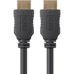 Monoprice HDMI High Speed Cable - 4K@60Hz, HDR, 18Gbps, YUV 4:4:4, 28AWG, With Ferrite Cores, 6 Feet, Black - Select Series in Kuwait