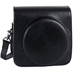 Phetium Protective Case Compatible with Fujifilm Instax Square SQ6 Instant Film Camera, Soft PU Leather Bag with Adjustable Shoulder Strap (Black)