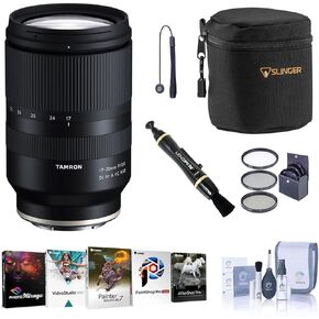 Tamron 17-70mm f/2.8 Di III-A VC RXD Lens for Sony E, Bundle with ProOptic 67mm Filter Kit, Cleaning Kit, PC Software Kit, Lens Cap Tether, Lens Cleaner, Lens Pouch in Saudi Arabia