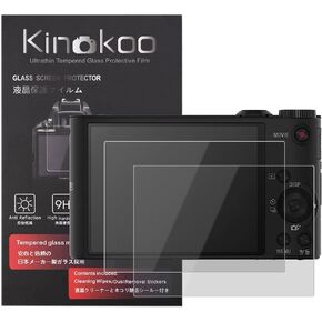 kinokoo Tempered Glass Film for SONY WX350/WX300 Crystal Clear Film Sony WX350 WX300 Screen Protector Bubble-free/Anti-scratch(2 pack) in Kuwait