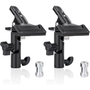 مشبك عاكس عالي التحمل من KAGYOKU لاستوديو الصور - عبوة من قطعتين مع فتحة مظلة وحامل لولبي in Kuwait