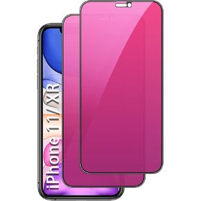 NBiefuny 2 Pack واقي شاشة للخصوصية لهاتف iPhone 11/ iPhone XR 6.1 بوصة، [True 28°Anti Spy] [صلابة 9H] [تغطية كاملة] واقي شاشة زجاجي مقوى ملون متدرج لهاتف iPhone 11 in Kuwait