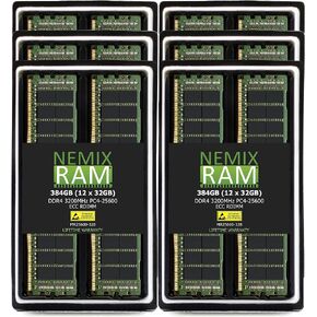 NEMIX RAM 192GB 6x32GB DDR4-3200 PC4-25600 2Rx8 ECC RDIMM ذاكرة الخادم المسجلة بواسطة NEMIX RAM in Saudi Arabia