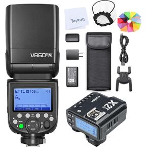 Godox V860III-N 2.4G Wireless i-TTL 1/8000s HSS Flash Speedlite مع مشغل لاسلكي X2T-N، مع بطارية ليثيوم مدمجة ذات سعة كبيرة، متوافقة مع كاميرا Nikon DSLR in Saudi Arabia