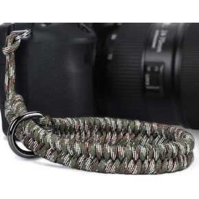 Hargedis Camera Wrist Strap, Hand-Woven Paracord Camera Hand Strap High-end and Secure Universal Adjustable, Suitable for Canon Sony Nikon Panasonic Fujifilm Olympus (Black) in Saudi Arabia